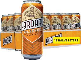 Kordaat pils tray met 18 blikken van 50cl Kordaat pils tray met 18 blikken van 50cl